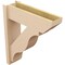 Ekena Millwork 8-in W x 26-in D x 30-in H Funston Slat Rough Cedar Woodgrain TimberThane Outlooker, Primed Tan OUTUR080X26X30FST24RCPR - alternate 3